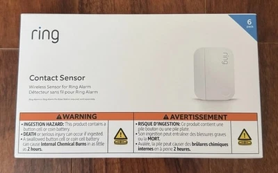 Ring Alarm Contact Sensor Wireless 2nd Gen 6-Pack White BRAND NEW SEALED - Image 1 of 2