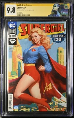 Supergirl #18 Stanley 'Artgerm' Lau Variant CGC 9.8 - Signed - Image 1 of 3