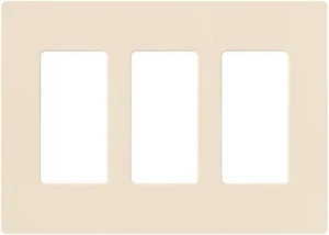 3 Gang Decorator/Rocker Wallplate, Gloss, Light Almond (1-Pack) - Picture 1 of 5