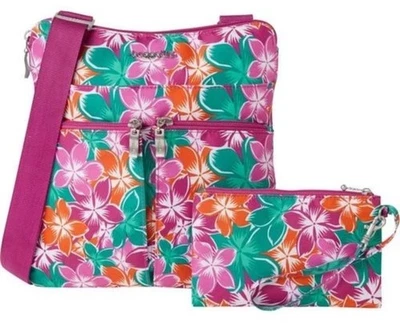Bolso Bandolera Baggallini Horizon - Estampado Luau, Resistente al Agua, Ligero Foto 1 de 4