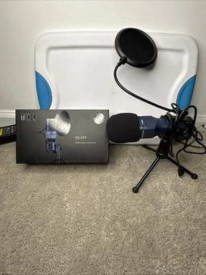 Toner TC-777 USB Condenser Microphone with Tripod Stand for Recording Streaming - Image 1 of 4