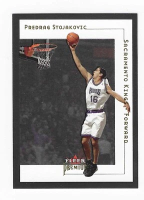 2001-02 Fleer Premium Predrag Stojakovic Sacramento Kings cartão de basquete #118 - Imagem 1 de 2
