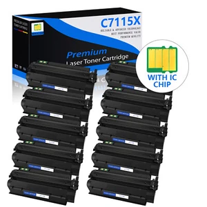 10 Stück Schwarz C7115A 15X Toner Kompatibel mit HP Laserjet 1200 3300 3310 3320 3380 - Bild 1 von 24