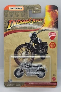 Matchbox 2024 Indiana Jones Themed Ducati Scrambler Silver Toy Motorcycle New - Picture 1 of 4