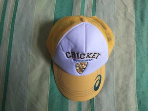 Gorra de béisbol Asics Cricket Australia oro amarillo - nueva con etiquetas - talla grande - Imagen 1 de 6