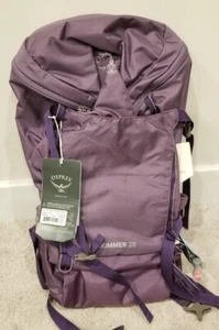 New Osprey Skimmer 28L Hydration Backpack Purple Hiking Outdoor Waist Strap - Picture 1 of 3