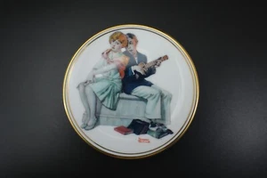 Norman Rockwell Collector Plate SERENADE Miniature Porcelain 1983 Vintage - Picture 1 of 8