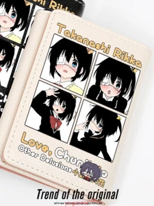 Love,Chunibyo&Other Delusions Anime Black/White PU Leather Purse Short Wallet - Picture 1 of 13