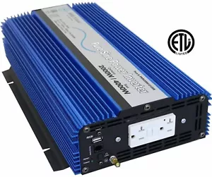 AIMS Power PWRI200012120S 2000-Watt Pure Sine Power Inverter, 4000 Watt Surge - Picture 1 of 4