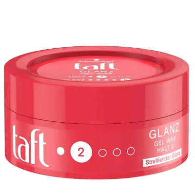 75ml taft Glanz Gel Wax Halt 24h Halt 2 Glanz 5 leicht zu verteilen strahlend - Bild 1 von 2