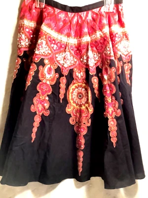 Angie MD Raro Rosa y Negro Patrón Exótico Acampanado ¡Con Lentejuelas! Solo envío nacional de EE. UU. Foto 1 de 4