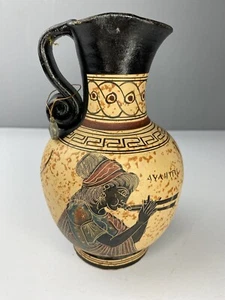 "Jarra griega vintage 480 a.C. Grecia copia hecha a mano sello de 6"" de alto" - Imagen 1 de 4