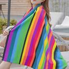 Striped Extra Large Microfibre Lightweight Beach Towel Quick Dry Travel Towel
