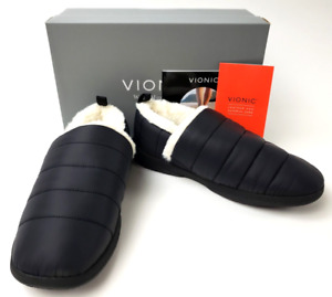 Vionic Womens Tranquil Black Moccasin Slippers Size 8 M