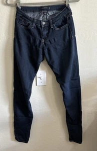 Flying Monkey Damen Jeans Gr. 27 Blau Dark Wash Low Rise Skinny Denim Gebraucht - Bild 1 von 11