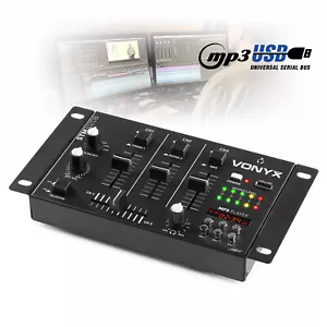 Vonyx STM-3020B Mini Mixer 6 Input 3 Channel USB DJ PA Equipment - Picture 1 of 6