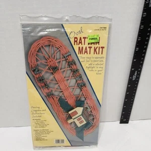 Kit de alfombrilla de ratán vintage CKIT504 deja un letrero de nota hágalo usted mismo artesanía - Imagen 1 de 4