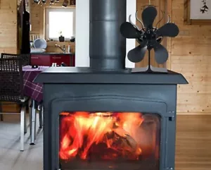 Grand Ventilateur Poêle Bois Granulé Pellet Cheminée Appareil Chauffage - Imagen 1 de 4