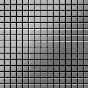 Mosaico azulejo macizo metal acero inoxidable marino cepillado gris 1,6mm Mosaic-S-S-MB - Imagen 1 de 7