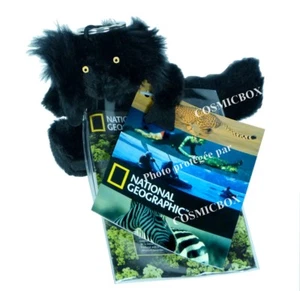 Porte-clés NATIONAL GEOGRAPHIC peluche LEMUR NOIR MACAO lémurien animaux queue - Bild 1 von 7