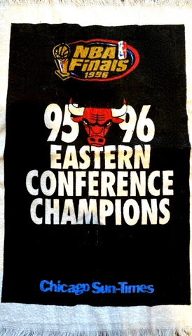 1996 Chicago Bulls Michael Jordan Conference Champion RALLY TOWELS - SET OF 4!!! Cover