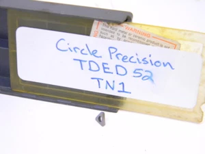 NEW SURPLUS 3PCS. CIRCLE PRECISION TDED 52 GRADE: TN1 CARBIDE INSERTS - Bild 1 von 1