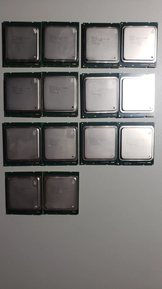 Matched Pair Intel Xeon E5-2680  2.7GHz 8-Core LGA2011 CPU/Processor SR0KH - Image 1 of 1