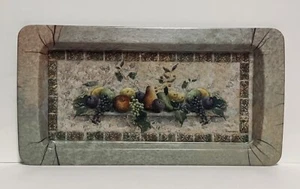 Pimpernel Tuscan Palette Melamine Sandwich Serving Tray Fruit 15.25" x 8.25" NEW - Picture 1 of 10