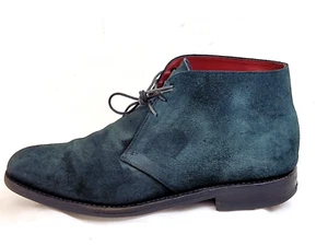 Loake Goodyear rahmengenähte Herren Stiefeletten Wildleder schwarz/marine UK 9 EU 43 - Bild 1 von 9