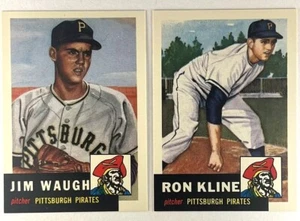 Ron Kline, Jim Waugh 2 Card Lot 1991 Topps Archives 1953 #175, #178 - Picture 1 of 5