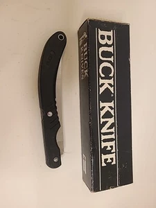 Vintage BUCK  549 Fish Locker Folder Made in USA Black 1996 - Picture 1 of 8