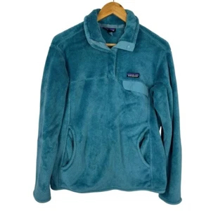 Patagonia Re-Tool Snap-T Pullover Fleece Damen L türkis Polartec Winter Outdoor - Bild 1 von 10