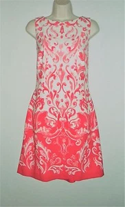 Neu mit Etikett UVP $ 154 - LAUREN RALPH LAUREN ärmelloses Frühlingskleid, koralle, Größen 10 16 - Bild 1 von 3