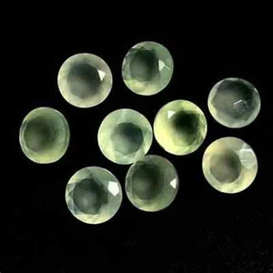 Natural Prehnite Faceted Cut Round Calibrated Loose Gemstone 5mm-20mm - Picture 1 of 11