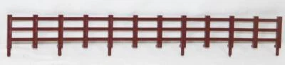 Lionel 1877-5L TWO long sections DARK brown FENCE General Horse FlatCar Part MPC - Image 1 of 4