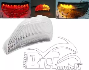 FARO POSTERIORE STOP LED INDICATORI HONDA CBR 600RR 2003 2004 2005 2006 CHIARO - Picture 1 of 3