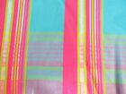 Pink and Turquoise Plaid Cotton Fabric