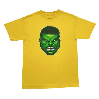 Camisa De Colección Principios De 2000 El Increíble Hulk Talla Mediana - Amarillo Marvel 2003 Foto 1 de 4
