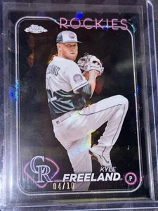 2024 Topps Chrome Sapphire - 198 Kyle Freeland Black Refractor Sapphire /10 SSP - Picture 1 of 4