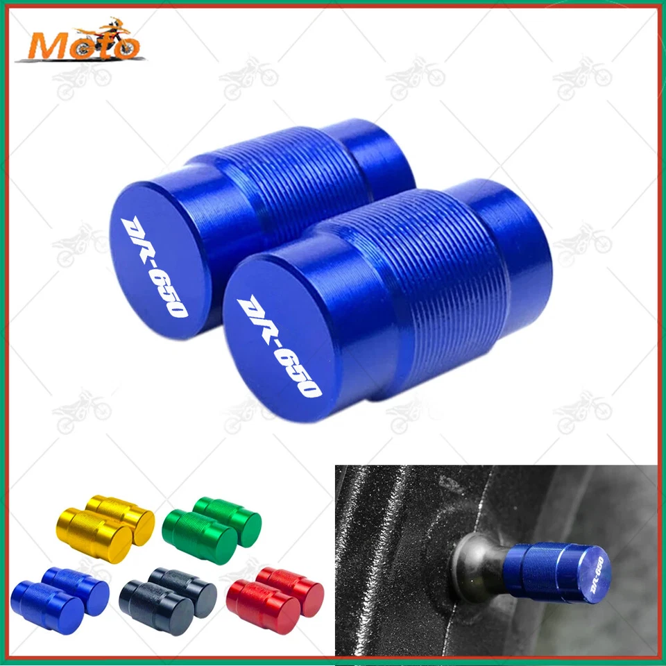For Suzuki DR 650 DR650 SE DR650S Motorcycle CNC Wheel Tire Valve Cap Cover New - Imagem 1 de 3
