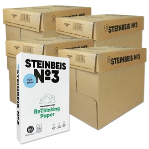 Steinbeis No 3 - Recycling ISO 90 (Blauer Engel)Papier A4 80 g/m² 10.000 Blatt