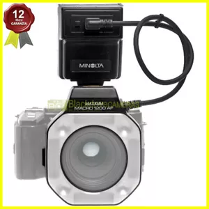 Minolta Ring Flash 1200AF Closeup with Control Unit for Cameras. Macro Light - Picture 1 of 5