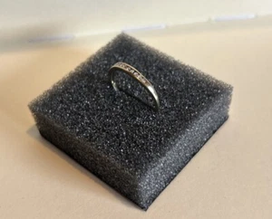 9ct Diamond Half Eternity Ring, Size - K1/2 1.12 Grams - Picture 1 of 12