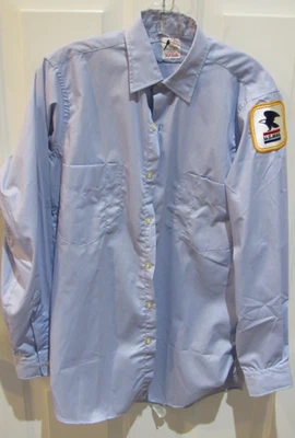 Camisa de manga larga vintage West Point US Mail Carriers para hombre con parche en muy buena condición Klopman Foto 1 de 4