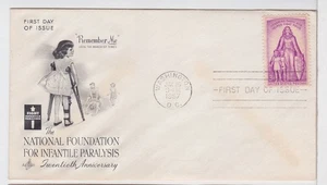 TurtlesTradingPost - Fight Infantile Paralysis #1087- 1957 Artcraft Cachet FDC - Picture 1 of 1
