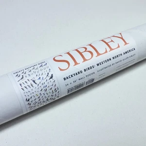 Sibley Backyard Birds: Western North America, 24'' x 36'' Wall Poster - New NIP - Picture 1 of 4
