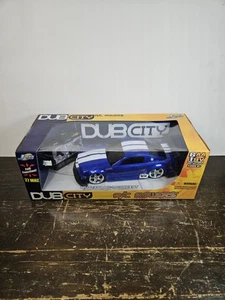 Jada Toys Dub City - R/C Ford Mustang GTR 2005 Model Rc Car Blue White Y2k - Picture 1 of 7