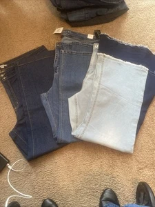 3 Pair Women Jeans Size 24w New - Picture 1 of 4