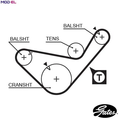 TIMING BELT 5436XS FOR HYUNDAI TERRACAN SATELLITE/Bus GALLOPER/II STAREX/Van - Image 1 of 4