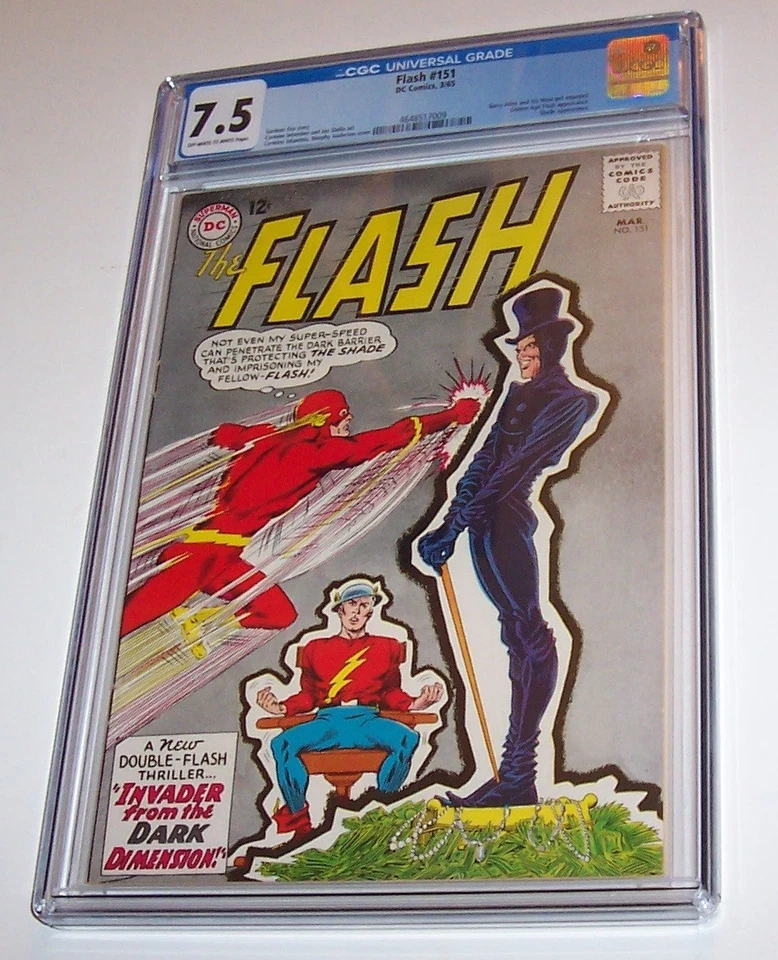 Flash #151 - DC 1965 Silver Age Issue - CGC VF- 7.5 - Golden Age Flash cover - Image 1 of 1